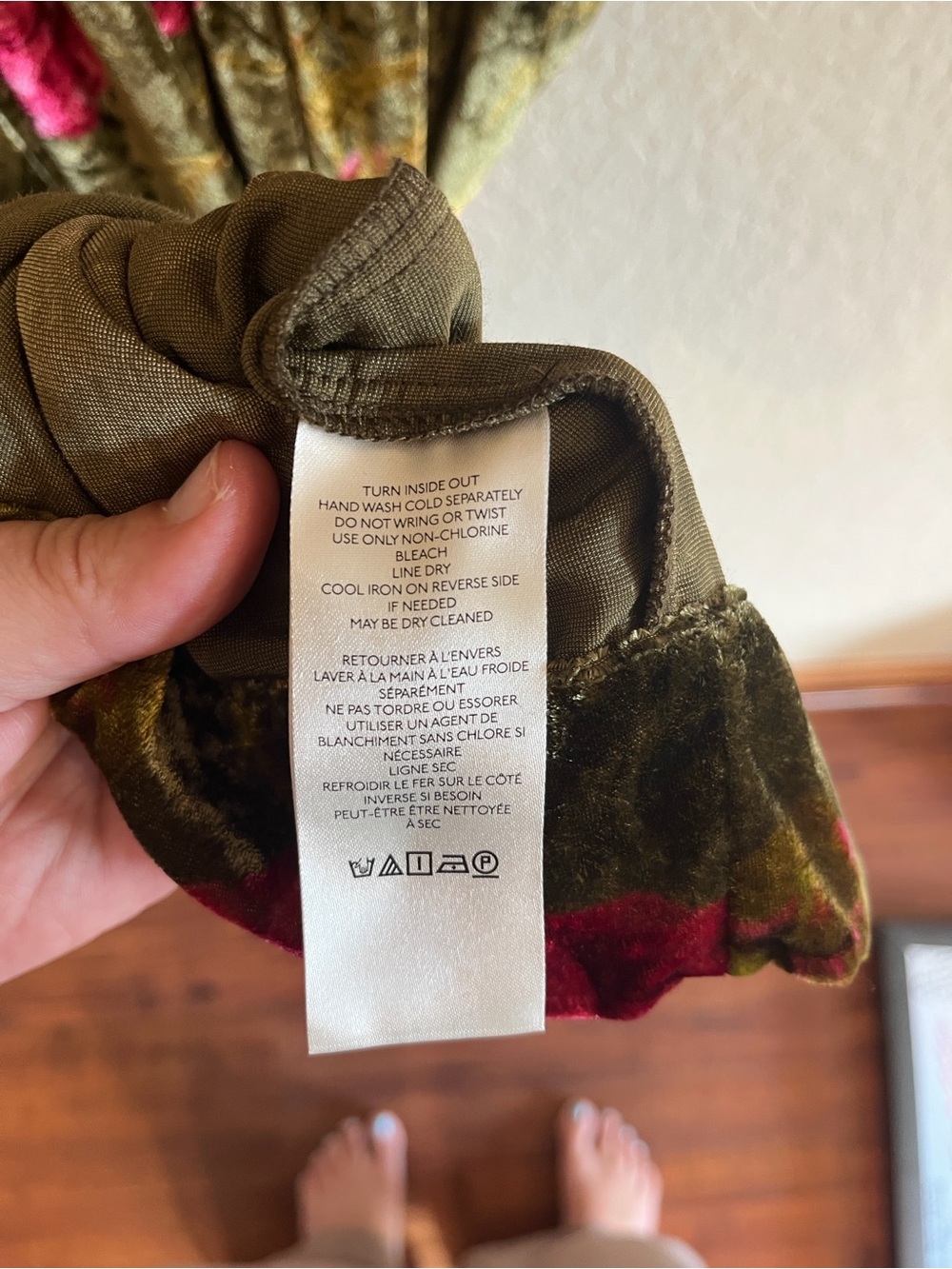 Anthropologie Somerset Velvet Floral Maxi Dress - Picture 4 of 6